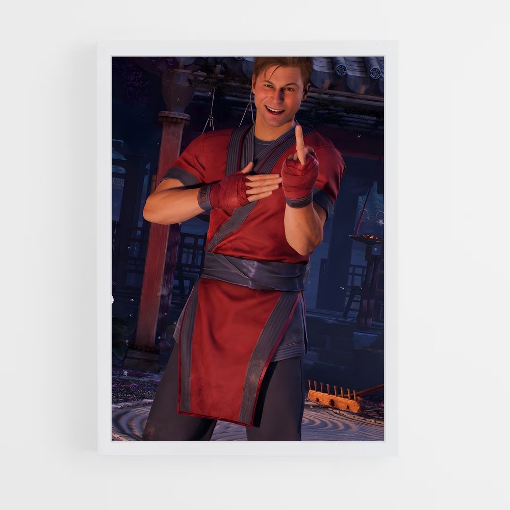Poster Johnny in Action – affiche Mortal kombat (vue 3)